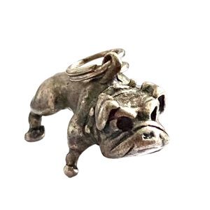 Sterling Silver Bulldog Bull Dog Charm